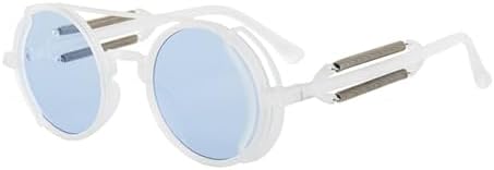 

Овальные солнцезащитные очки из сплава для мужчин, панк-солнцезащитные очки для женщин, зеркальные солнцезащитные очки для женщин, очки с защитой от УФ-излучения UV400 MTZJH, C7