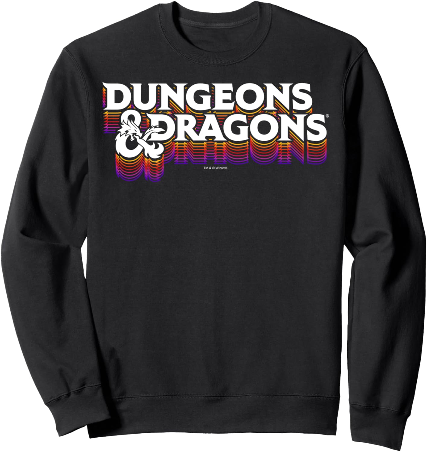 

Толстовка с ретро-логотипом Dungeons & Dragons, черная, Черный, Толстовка с ретро-логотипом Dungeons & Dragons, черная