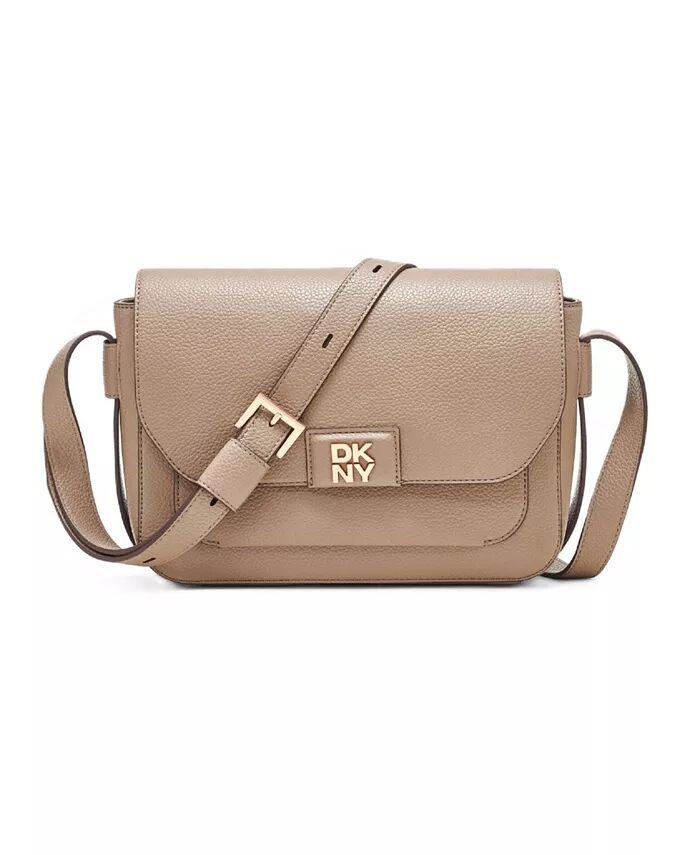 

Сумка-переноска Robin Small Flap через плечо DKNY, коричневый/бежевый