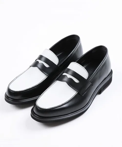 Мужские лоферы BRENOWELT Luca White Combi Penny Loafers 919 — фото 4