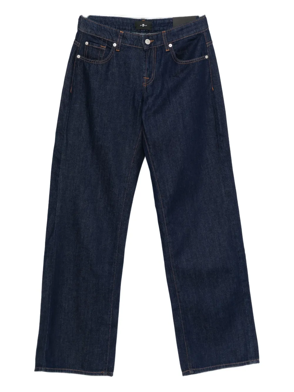 

Джинсы из хлопка 7 For All Mankind, синий