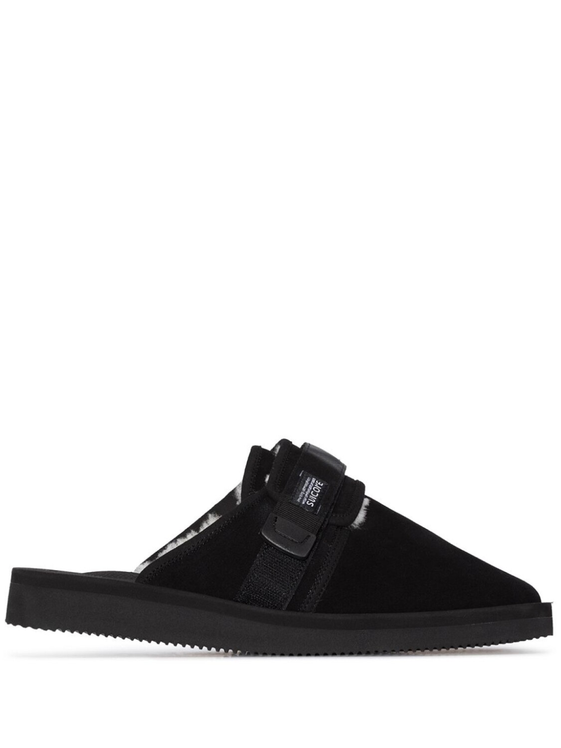 Suicoke слиперы Zavo с отделкой из шерпы, черный