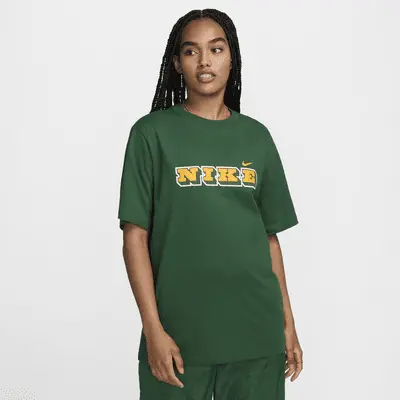 

Футболка Nike Sportswear, цвет Gorge Green/Yellow Ochre