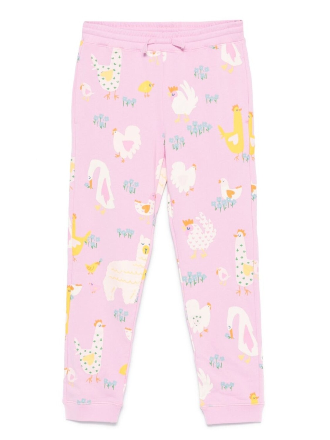 

Stella McCartney Kids спортивные брюки с анималистичным принтом, розовый
