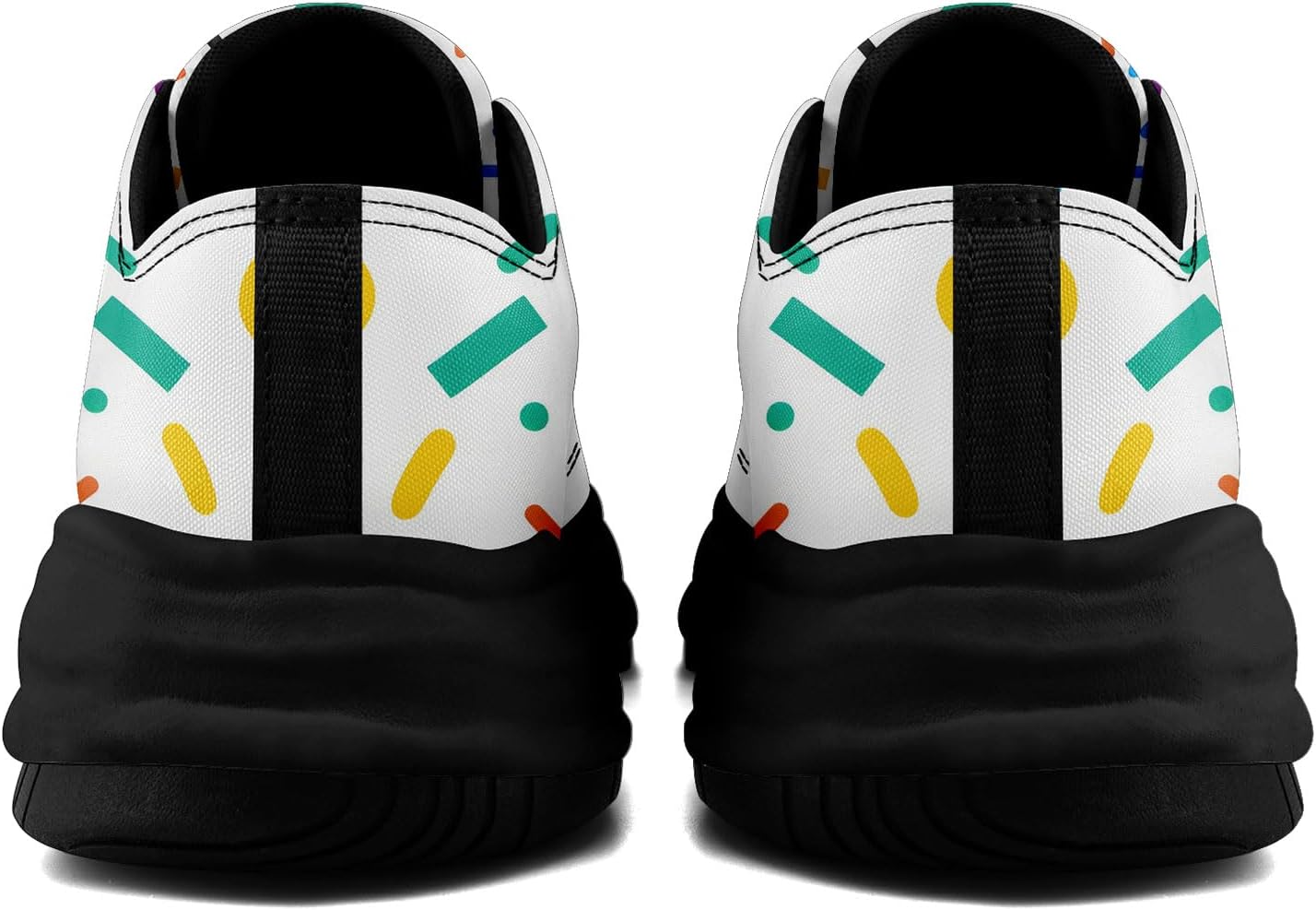 Мужские кроссовки coolcustomize из холщовой ткани с граффити, цветные повседневные низкие кеды на шнуровке для женщин с абстрактным уличным арт-дизайном, синий — фото 3