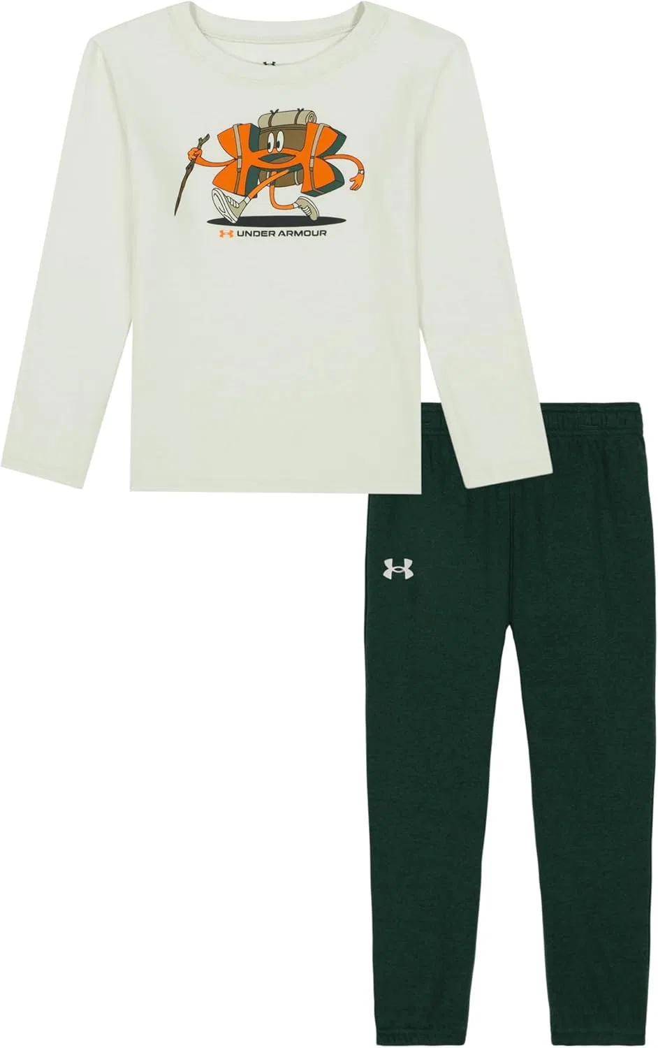 Детский спортивный костюм с флисовыми штанами Under Armour, белый