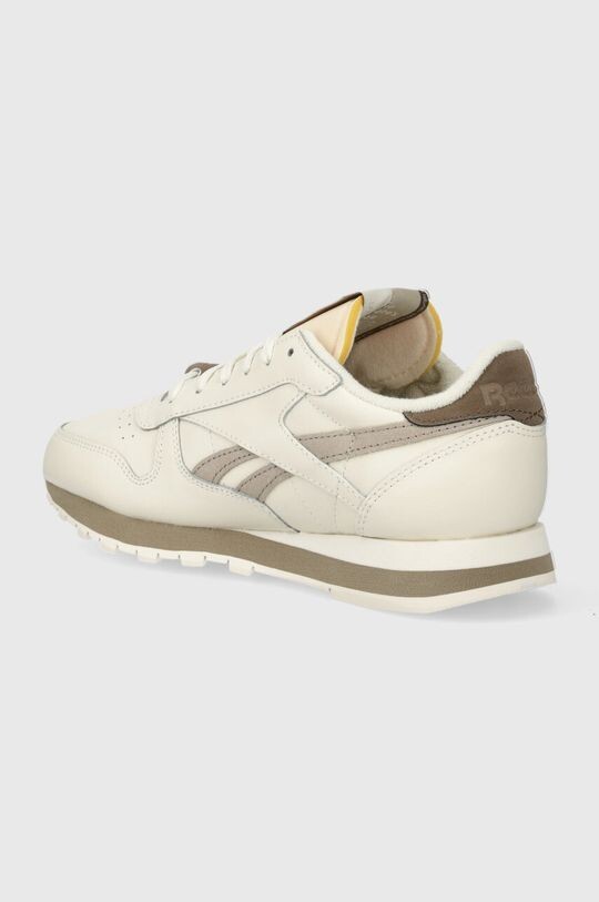Классические кожаные кроссовки Reebok Classic, бежевый — фото 3