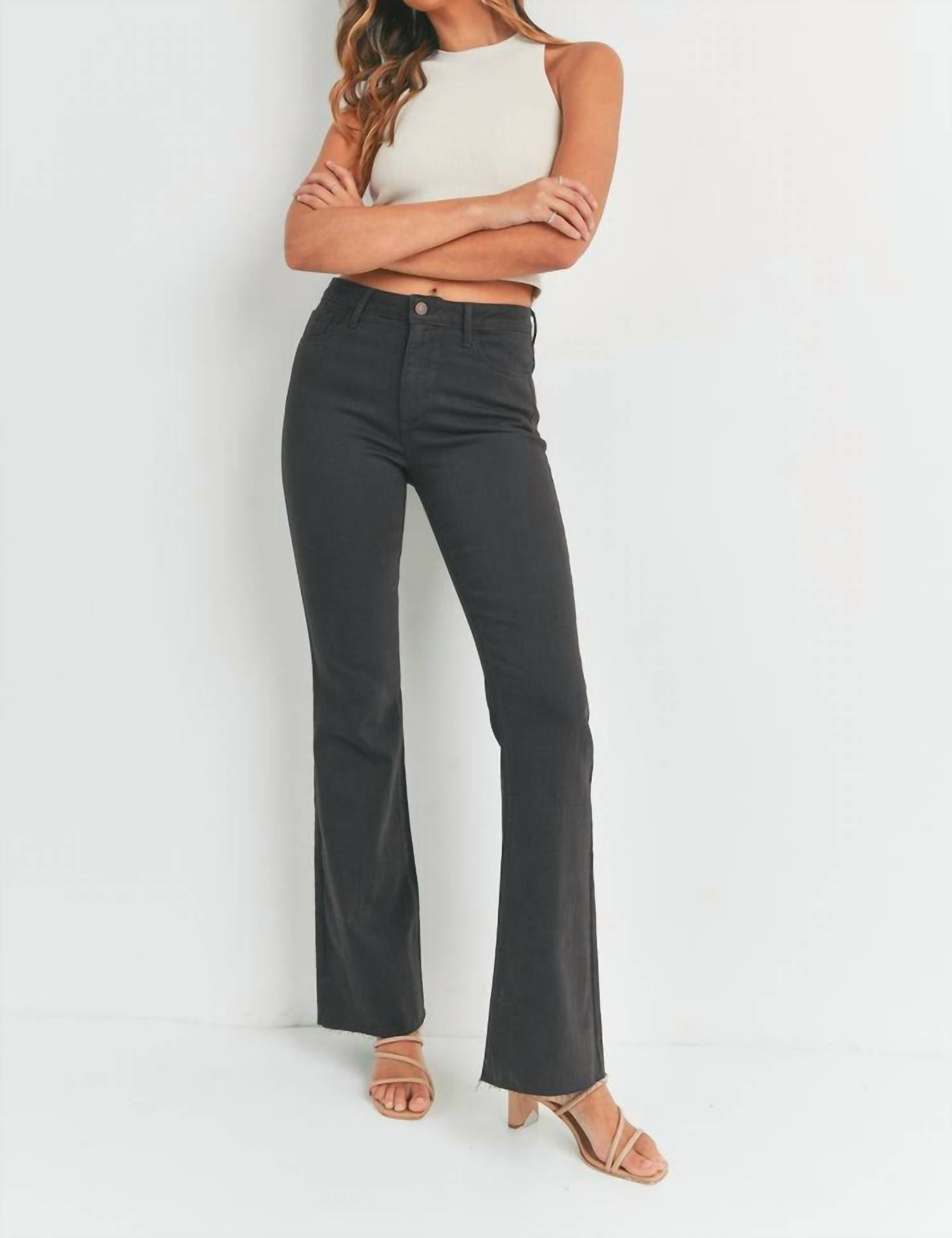 

Джинсы клеш Scissor Cut Dark Chocolate JUST BLACK DENIM