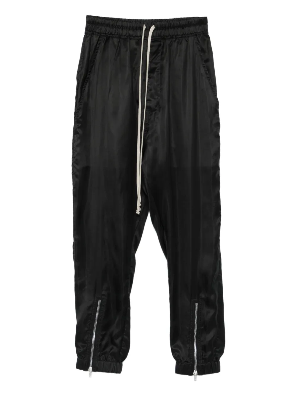 

Брюки с завязками на манжетах и молниями Rick Owens, черный