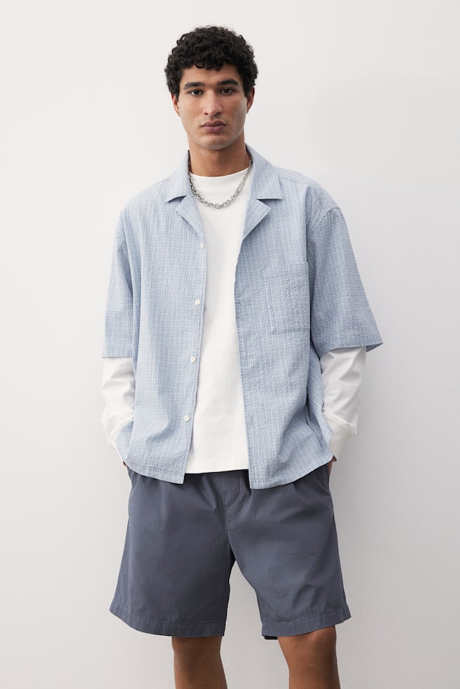 

Шорты из парусины классического кроя H&M, синий