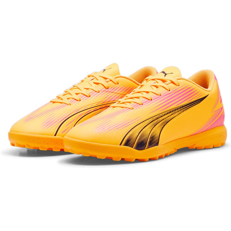 Футбольные бутсы Ultra Play TT для игры на хард-корте Puma, цвет sun stream-puma black-sunset g — фото 3