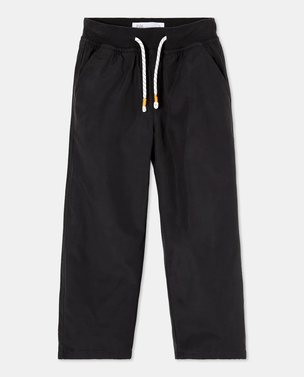 

Детские брюки из гладкой микрофибры Kids El Corte Inglés, антрацитовый