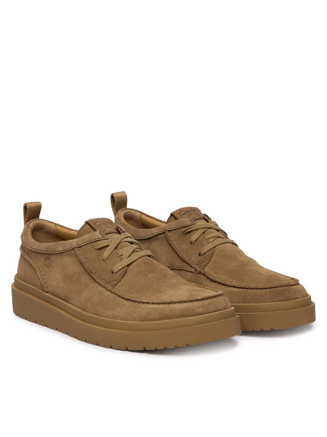 Clarks Низкие туфли Polden Moc 26186452 бежевого цвета — фото 2