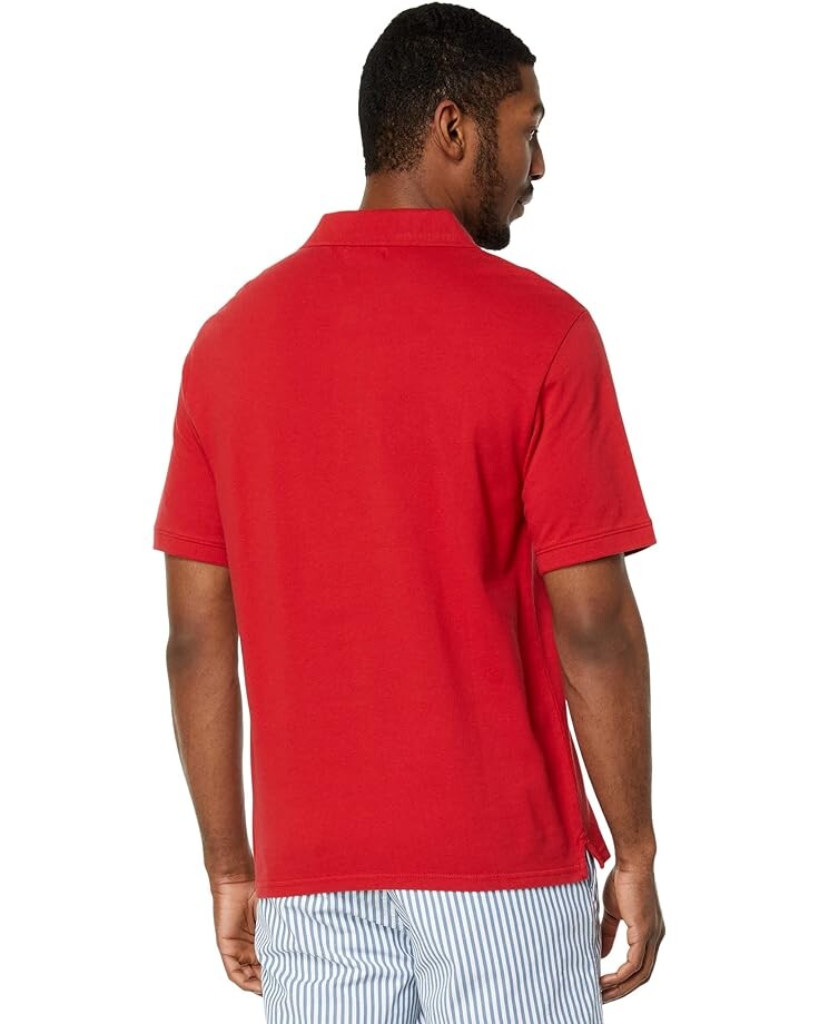

Поло Dockers Slim Fit Rib Collar Polo, цвет Cherry Bomb