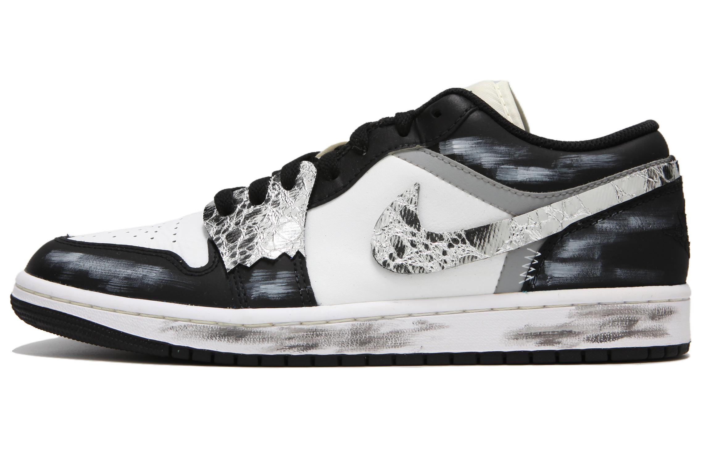 

Jordan Баскетбольные кроссовки Air 1 Anti-Slip с низким верхом, износостойкие, мужские, черные