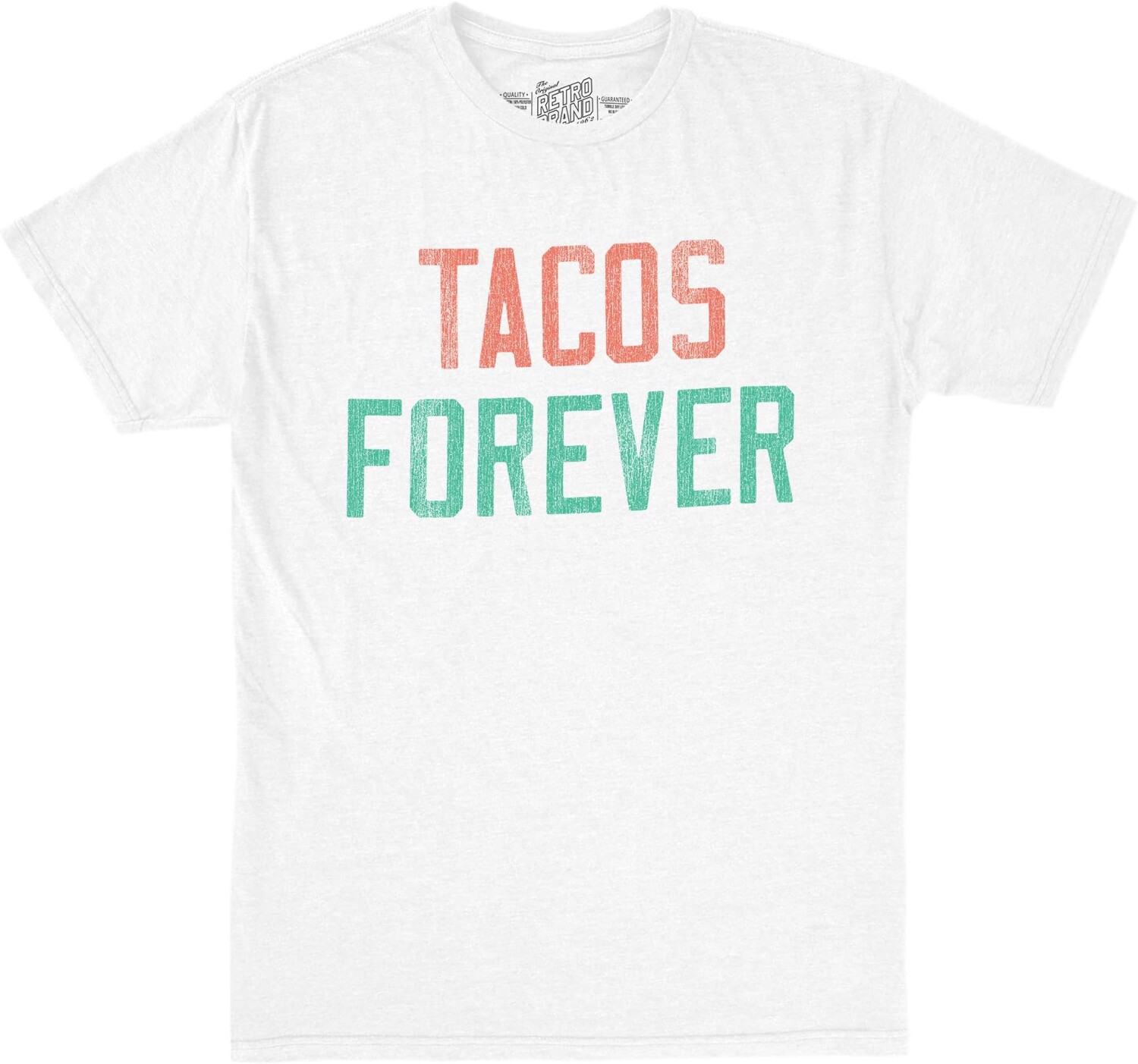 

Футболка The Original Retro Brand Kids Tacos Forever Heathered Crew Neck Tee, цвет Heather White