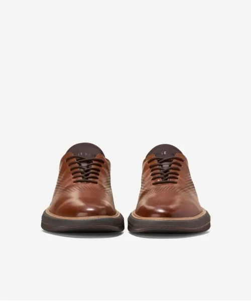 Мужские кожаные оксфорды Grand Phase Laser COLE HAAN коричневые — фото 3