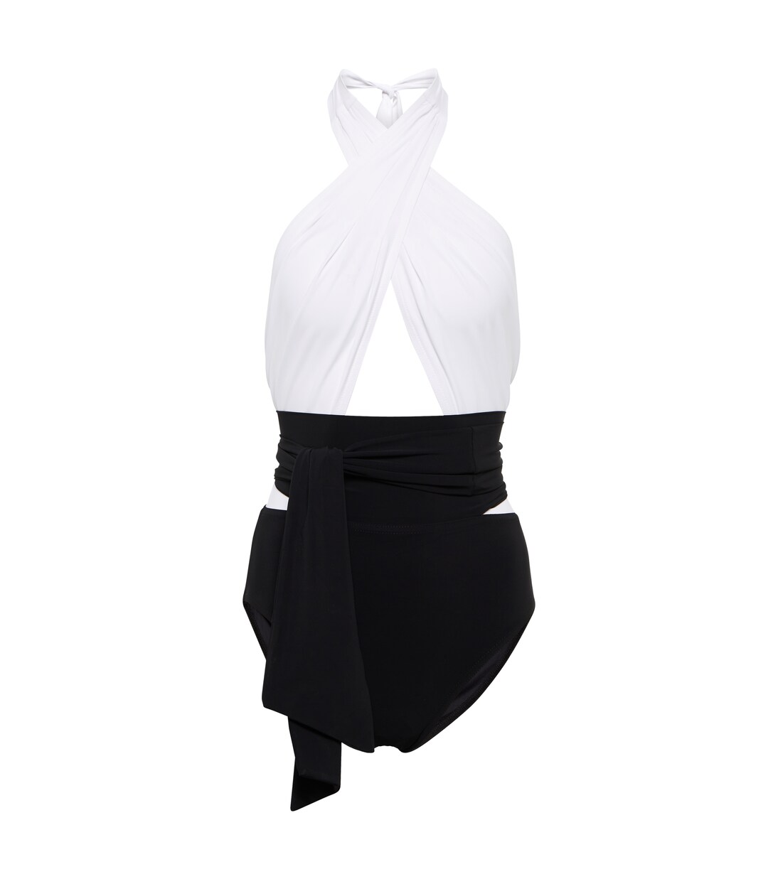 

Купальник с вырезом на шее Karla Colletto, Black Wht