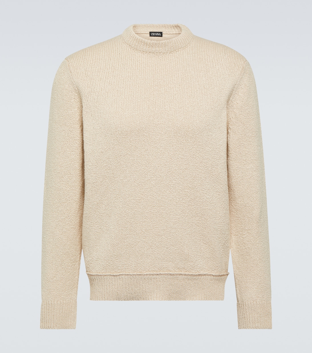 

Хлопковый свитер Zegna, Light Beige