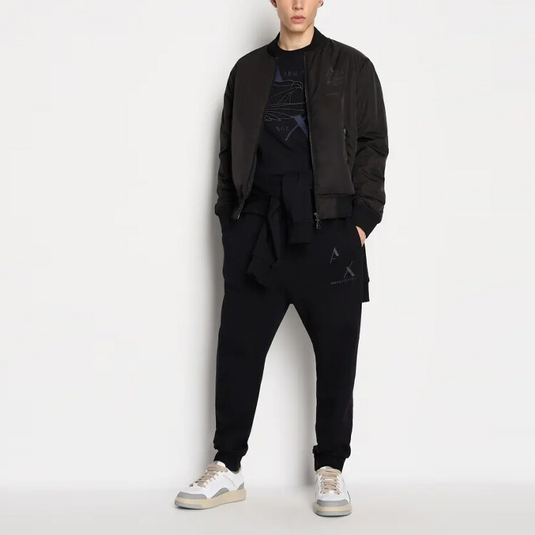 ARMANI EXCHANGE Мужская стеганая куртка, цвет Black — фото 2