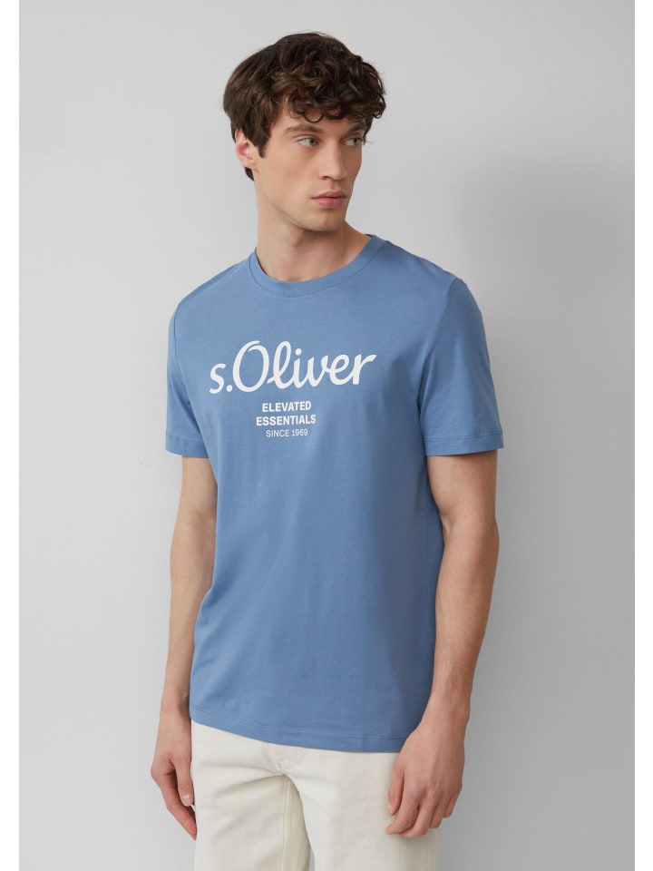 

Футболка цвета 54D1_ocean blue s.Oliver, Синий, Футболка цвета 54D1_ocean blue s.Oliver