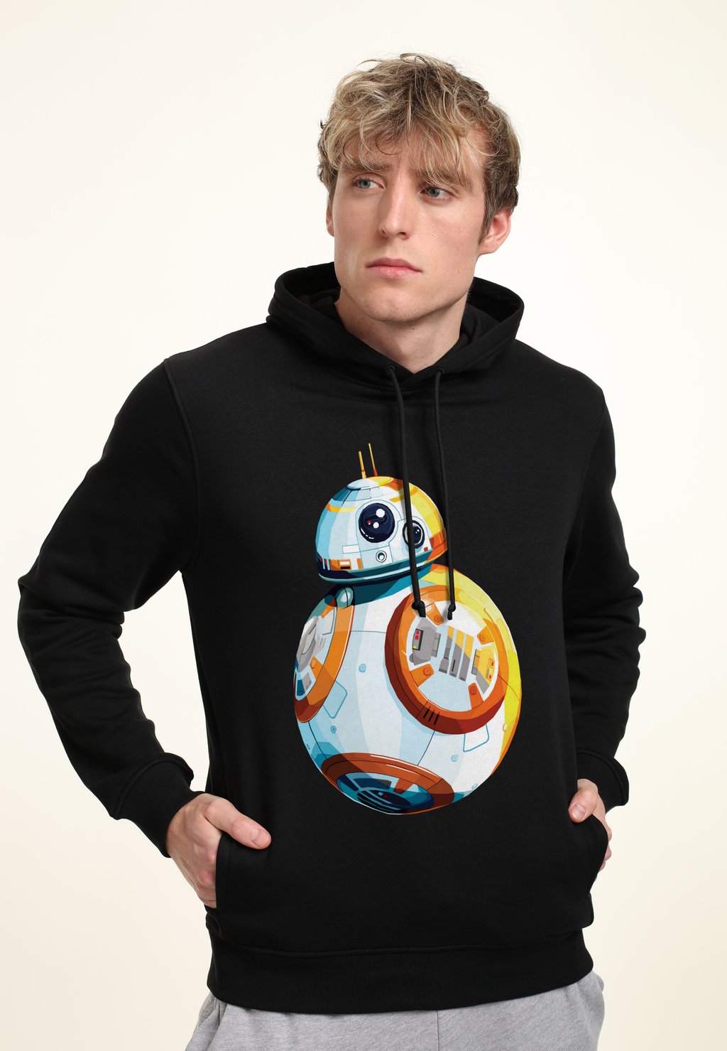 

Толстовка с капюшоном STAR WARS EPISODE 7 MULTI BB8 Star Wars, черный