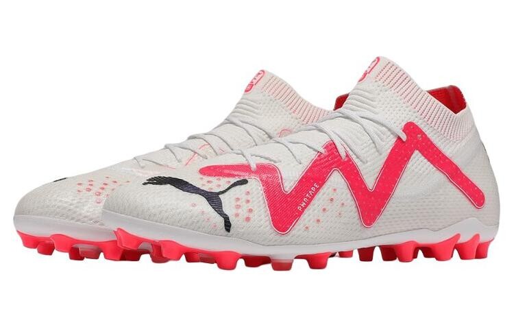 Puma Future Ultimate Футбольные кроссовки унисекс, Белый/Красный — фото 3