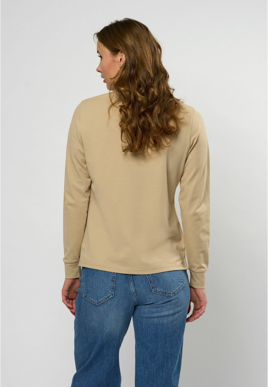 Топ с длинными рукавами LISE LONG SLEEVE POLO - Polo shirt U.S. Polo Assn., бежевый — фото 3