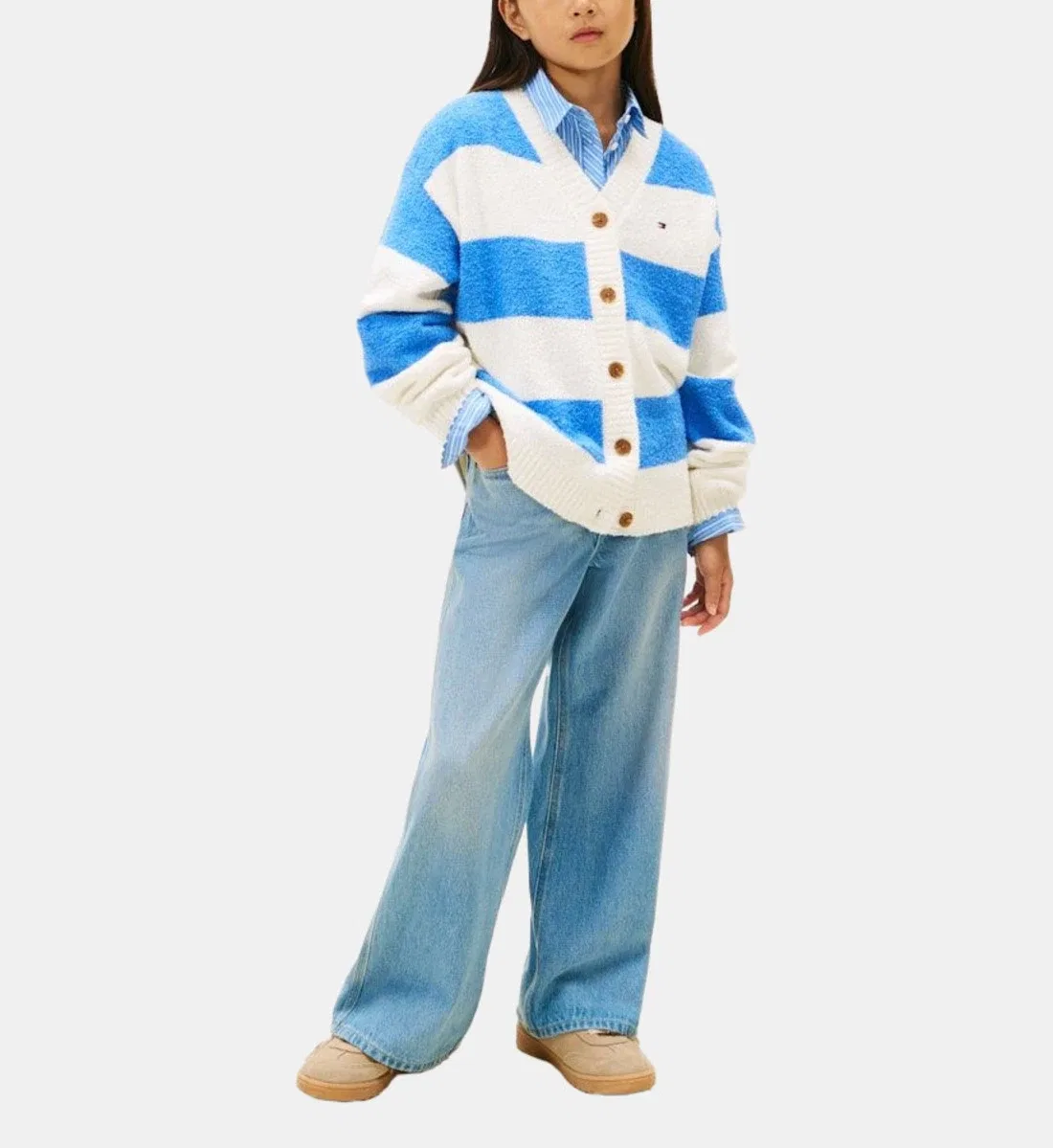 Широкие джинсы Mabel Tommy Hilfiger, голубой — фото 3