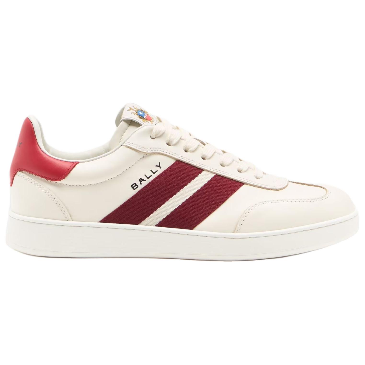 Ретро кроссовки low top Skateboard Shoes мужские ivory white BALLY — фото 3
