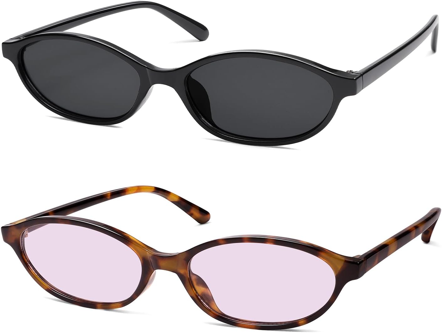 

Ретро-солнцезащитные очки «кошачий глаз» овальной формы для женщин, модные узкие солнцезащитные очки в стиле Y2k, дизайнерские солнцезащитные очки AR82253 HERJOUR, B13 Black+tortoise/Purple