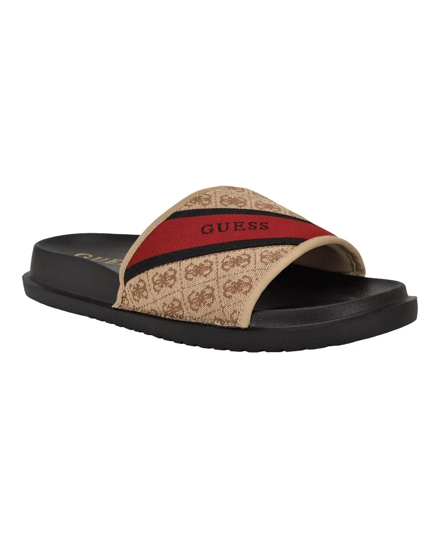 Мужские модные слипоны Vellden на высокой подошве GUESS, medium natural logo мультиколор