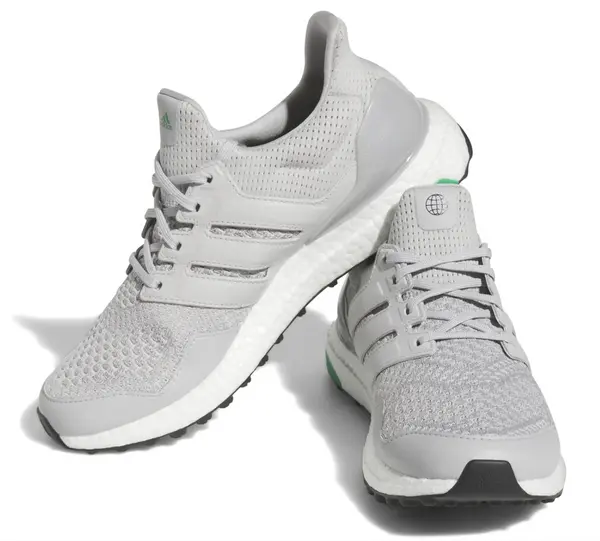 Кроссовки Adidas UltraBoost 1.0 Spikeless Golf Shoes 'Grey Court Green', серый — фото 3