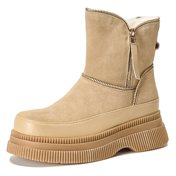 

Зимние ботинки женские Rongcheng Shoe King, цвет Apricot