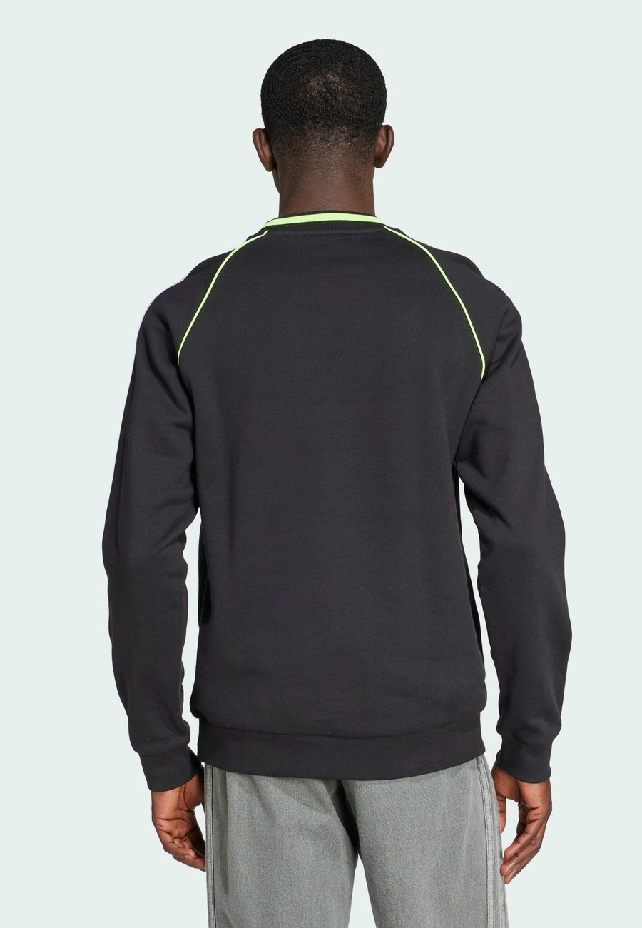 Толстовка Adidas Originals PIPING CREWNECK, Black White/Black — фото 2