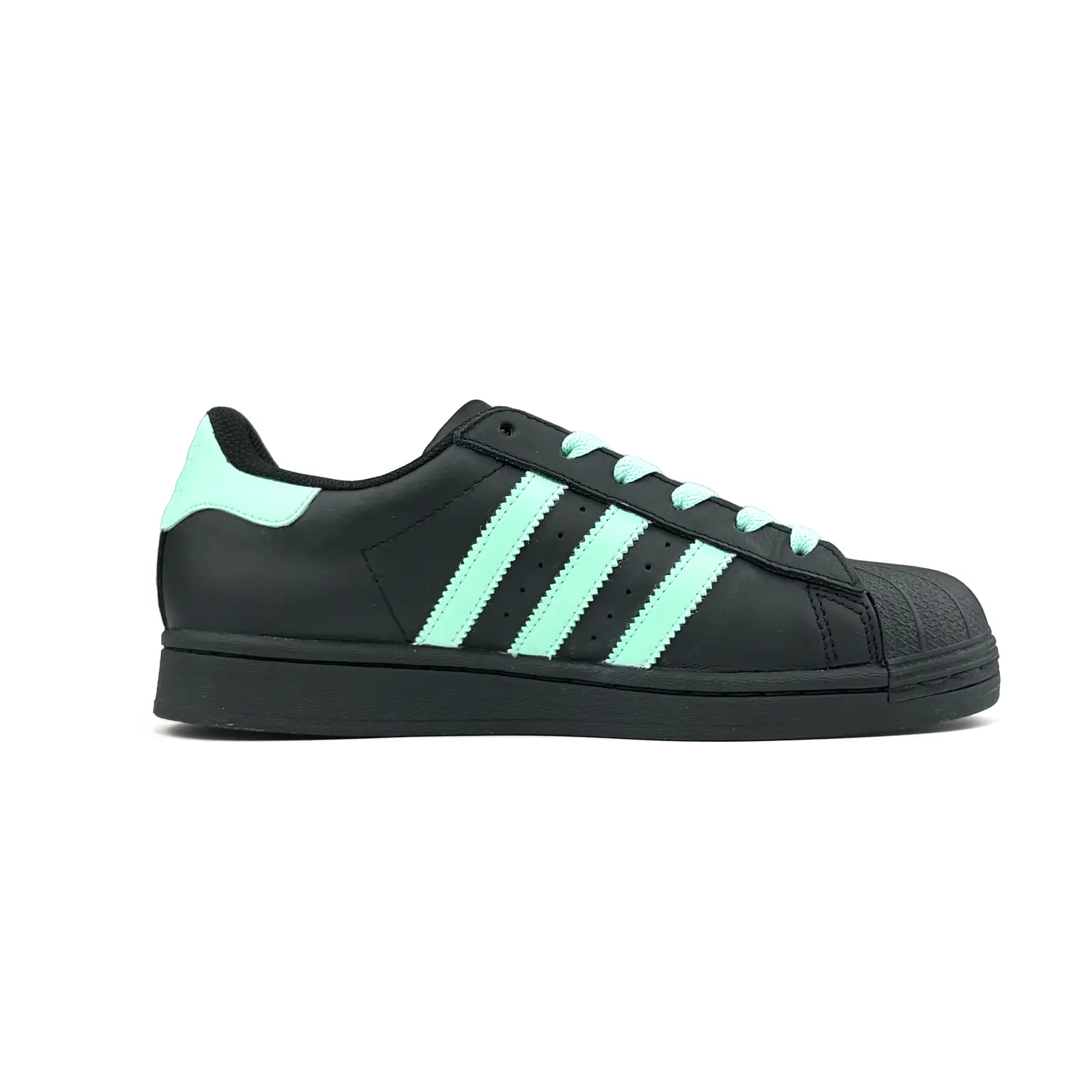 

Adidas Originals SUPERSTAR Green Grape противоскользящие износостойкие низкие скейтбордские кроссовки унисекс черно-зеленые, цвет Black Green