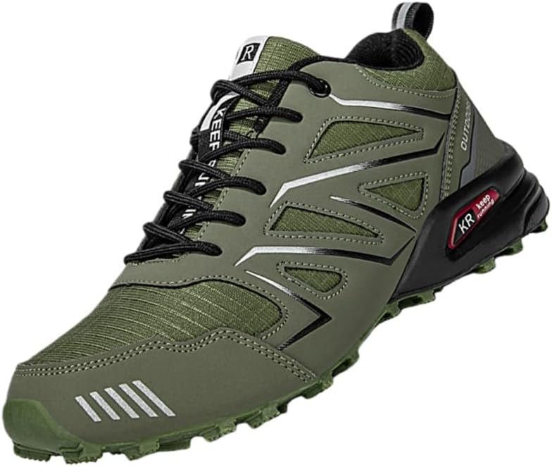 

Мужские большие ботинки для альпинизма. Спортивная обувь для скалолазания. Противоскользящие и долговечные. Легкие и удобные Fmshi, зеленый