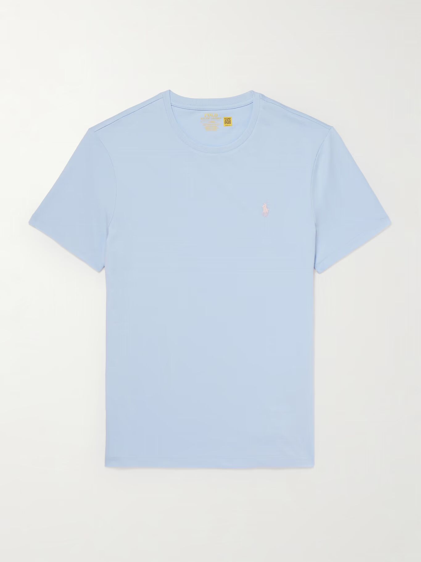 

Футболка из хлопкового джерси с вышитым логотипом POLO RALPH LAUREN, синий