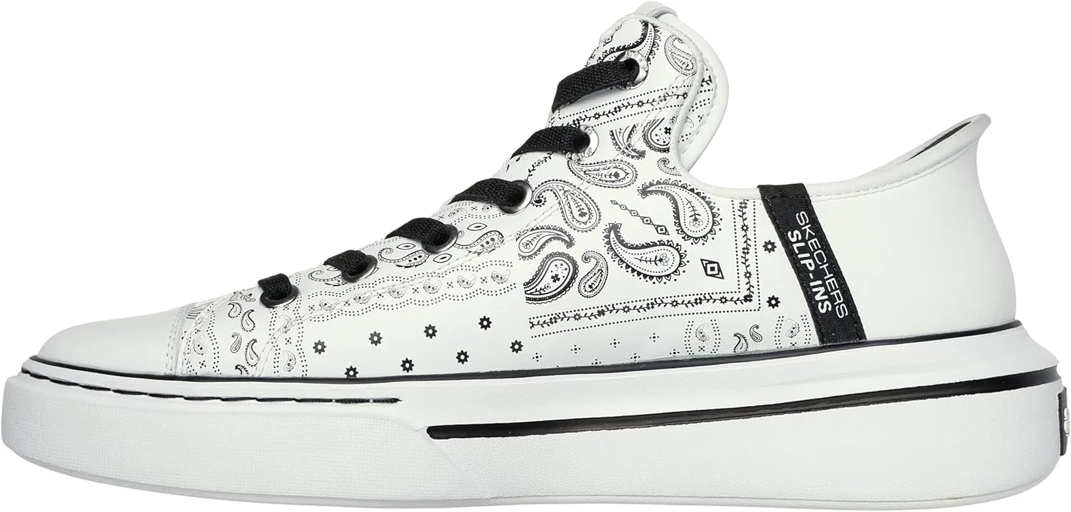 Мужские кроссовки Skechers Snoop Dogg: Snoop ONE-Double G Hands Free Slip-Ins, белый/черный — фото 3