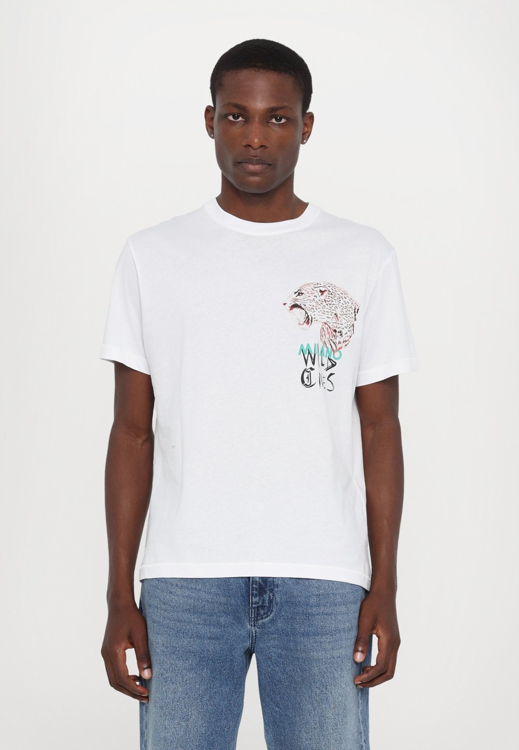 

Футболка с принтом TIGER HEAD Just Cavalli, белый