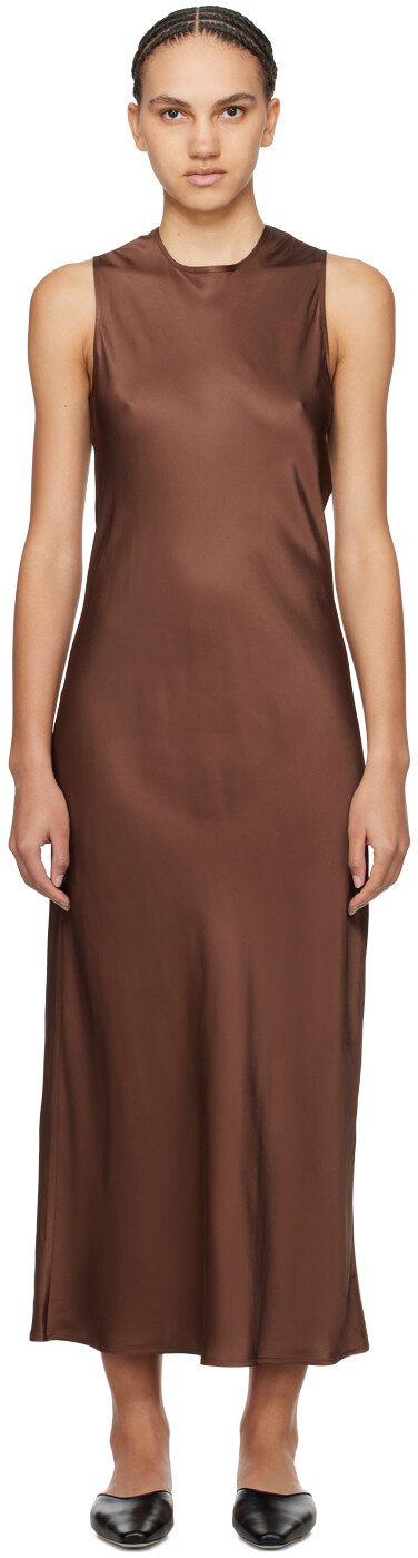 

Коричневое платье макси Dydine Baserange, цвет Dark brown, Коричневый, Коричневое платье макси Dydine Baserange, цвет Dark brown