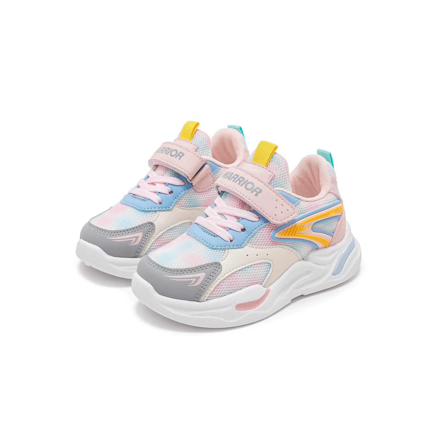 Детские кроссовки для активного отдыха с противоскользящей подошвой, амортизацией и вентиляцией WARRIOR, светло-фиолетовый/темно-фиолетовый — фото 4
