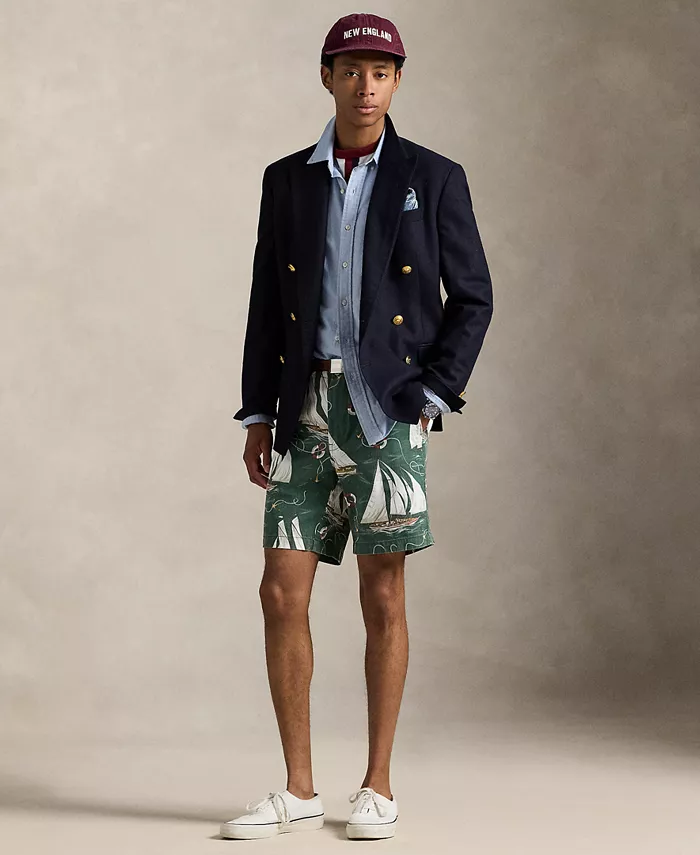 

Мужские классические шорты-чинос Sailboat, длина 8" Polo Ralph Lauren, мультиколор