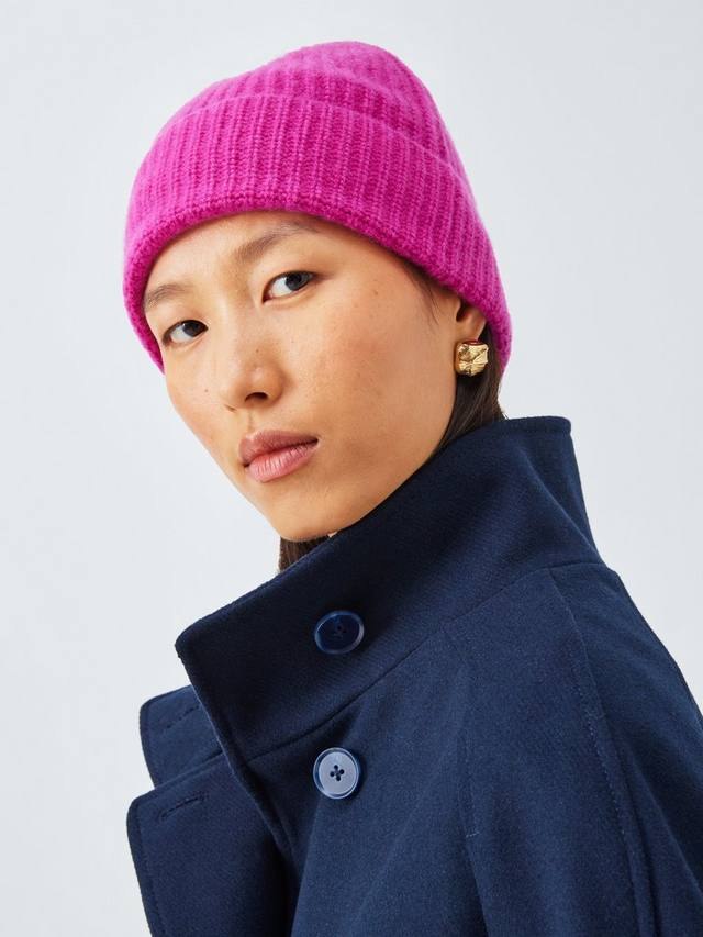 

Кашемировая шапка резинкой John Lewis, Pink