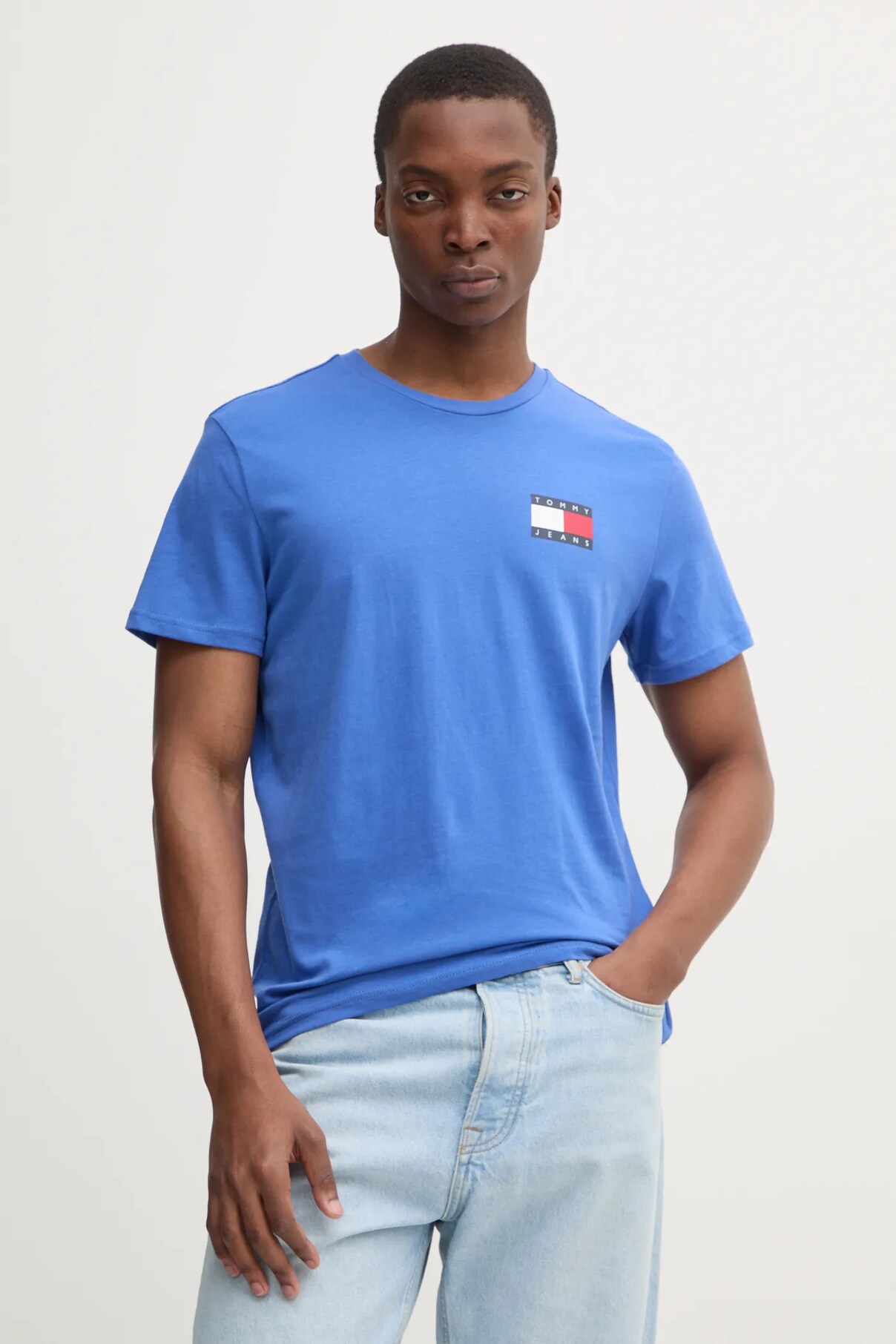 

Футболка из хлопка Tommy Jeans, фиолетовый