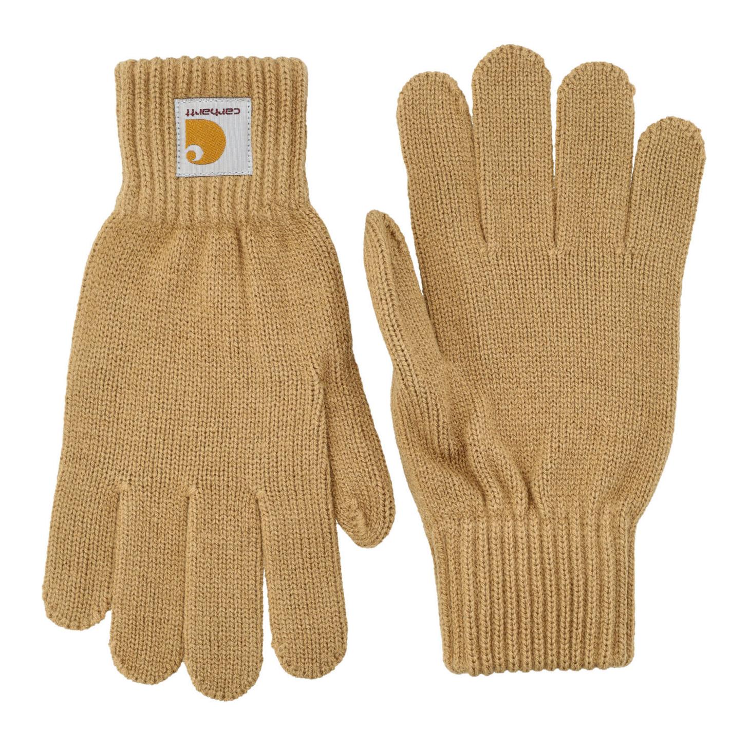 

Carhartt WIP Акриловые вязаные перчатки мужские коричневые, Brown