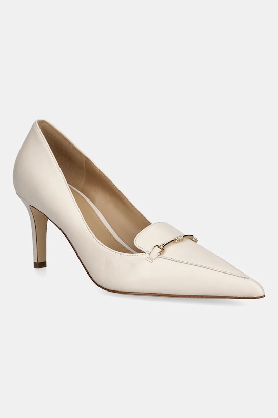 Кожаные туфли-лодочки Lena Michael Michael Kors, бежевый