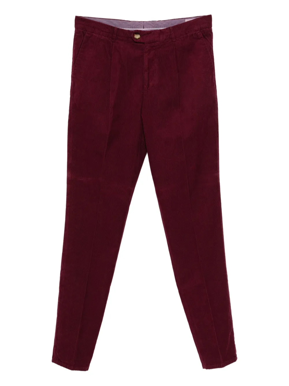 

Вельветовые брюки со складками Brunello Cucinelli, красный