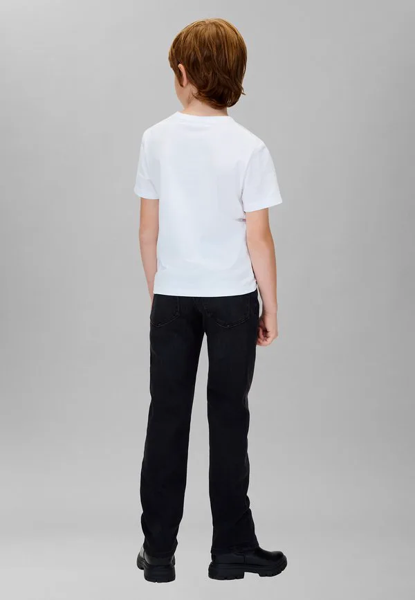 Джинсы со средней посадкой и прямым кроем Calvin Klein Jeans, Washed Black — фото 3