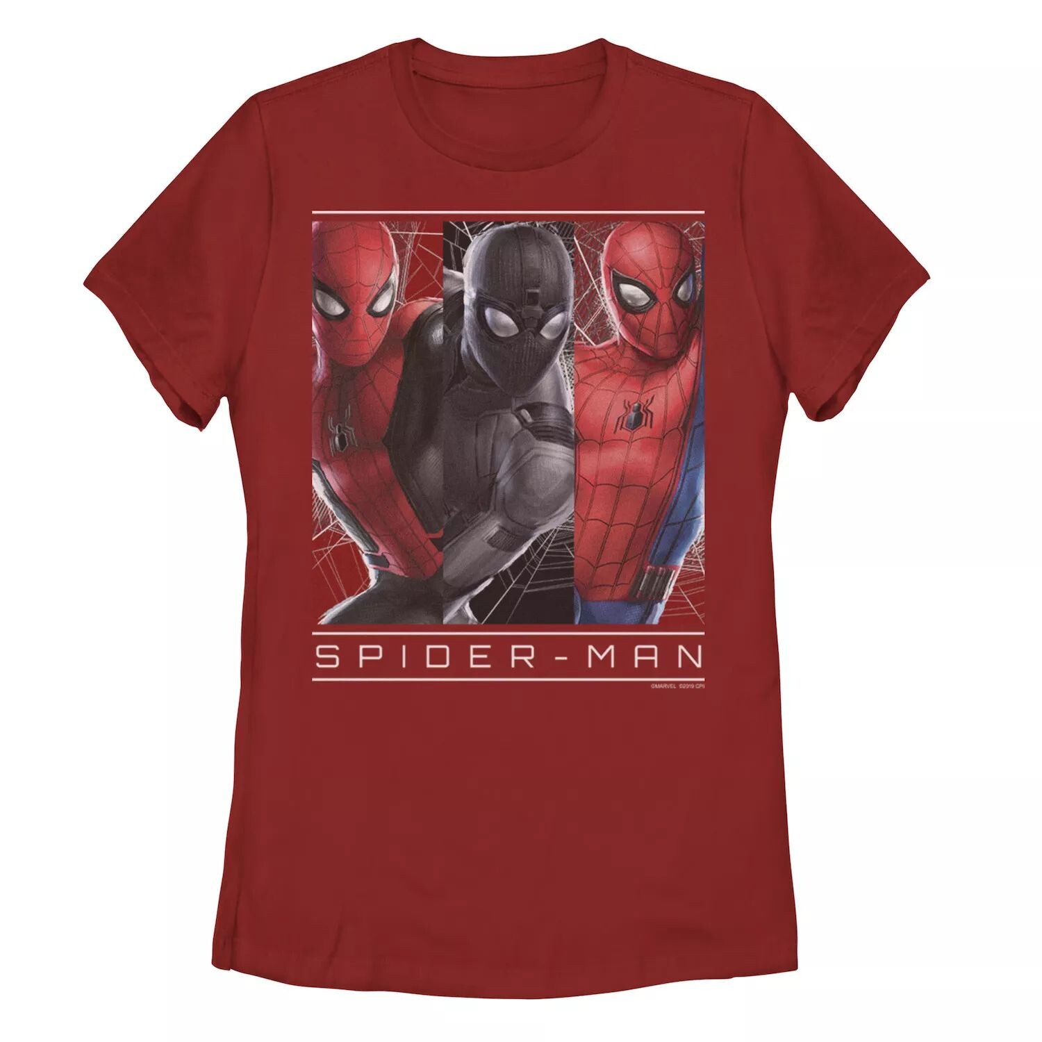 

Детская футболка Marvel Spider-Man вдали от дома с портретными вставками Licensed Character